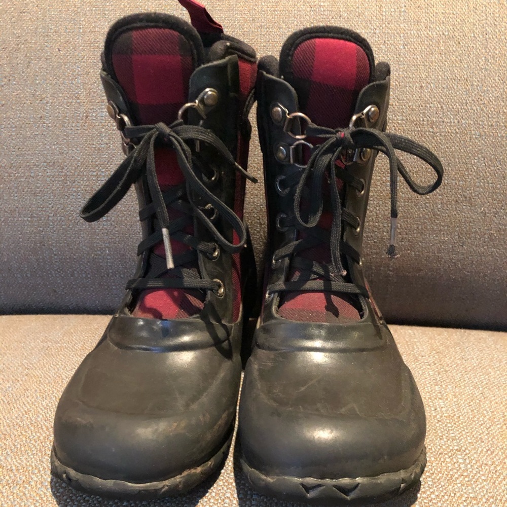 Bogs 12 plaid boots